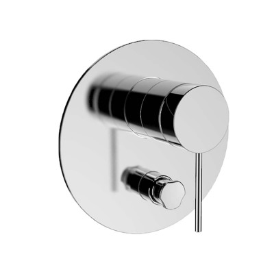 Components Shower/Bath Mixer with Diverter Thin Trim Pin Handle