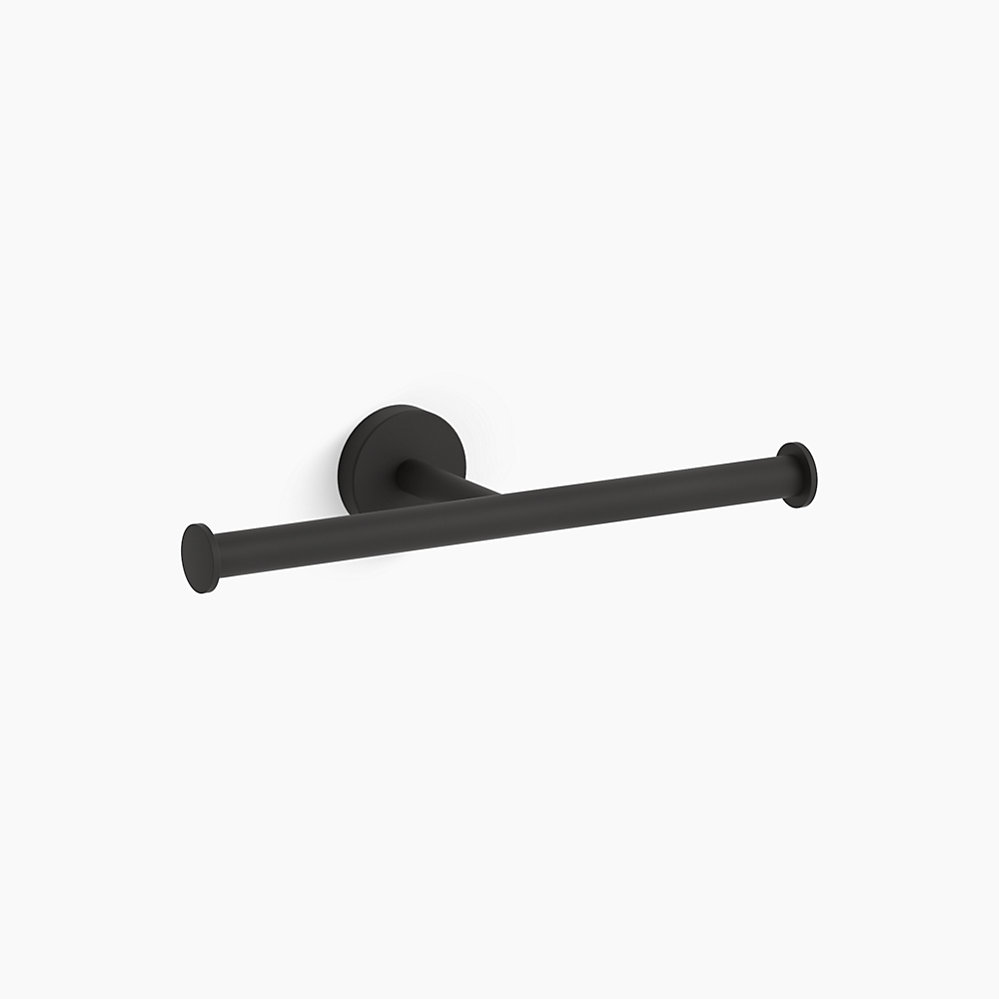Elate Double Toilet Roll Holder-Matte Black