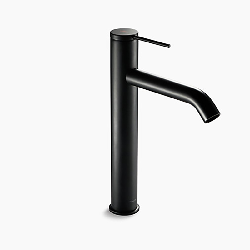 Components Tall Single Lever Basin Mixer-Matte Black
