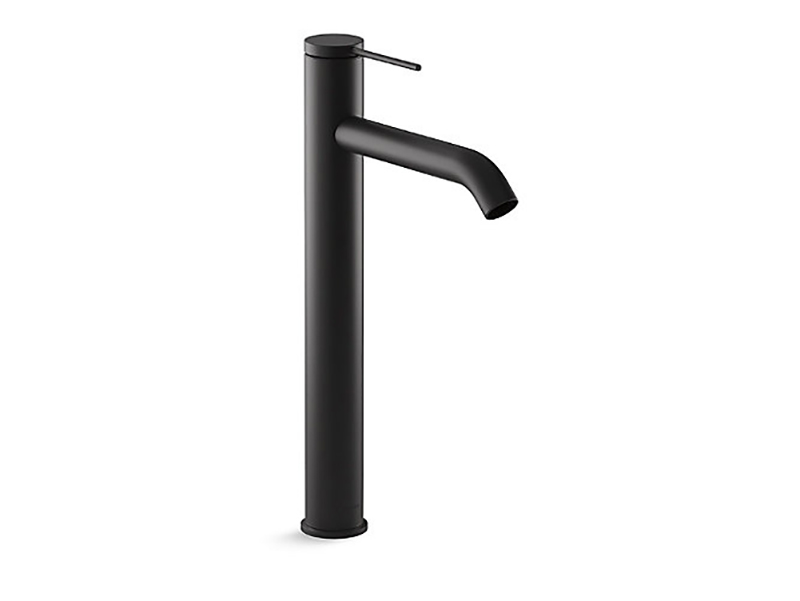 Components Super Tall Single Lever Basin Mixer-Matte Black