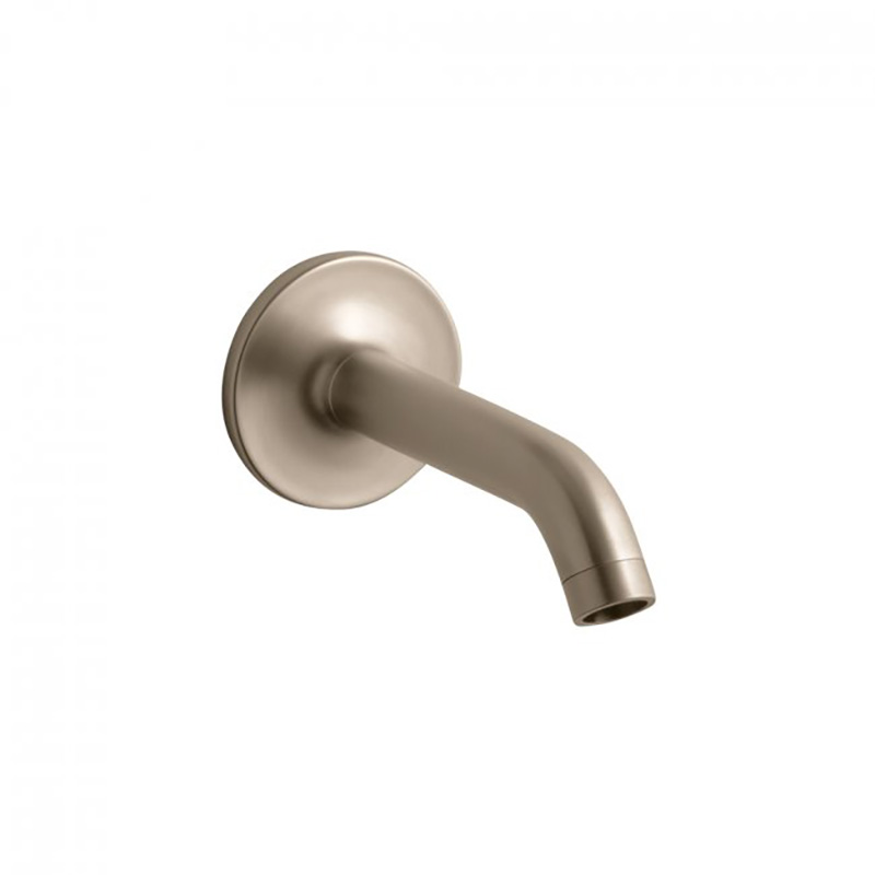 Purist Wall Mount Bath Spout-Brushed Bronze