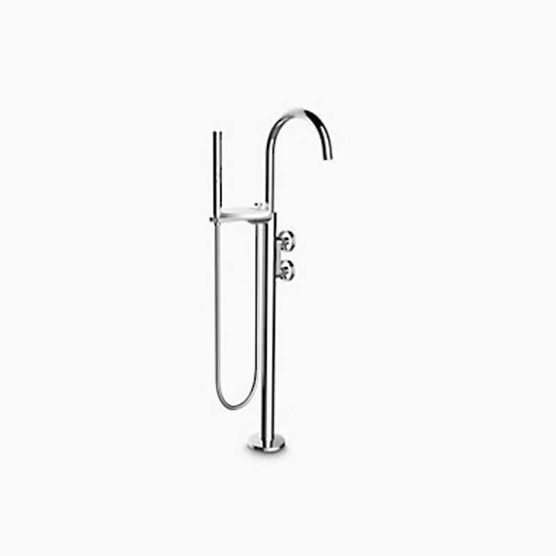 Components Floor Mount Bath Filler with Hand Shower